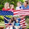 6PCS 4th of July Glitter Puffy Star Picks – Red, White & Blue Foam Sparkly Sticks for Independence Day, Memorial Day, Americana Party Crafts, and Patriotic Decorations